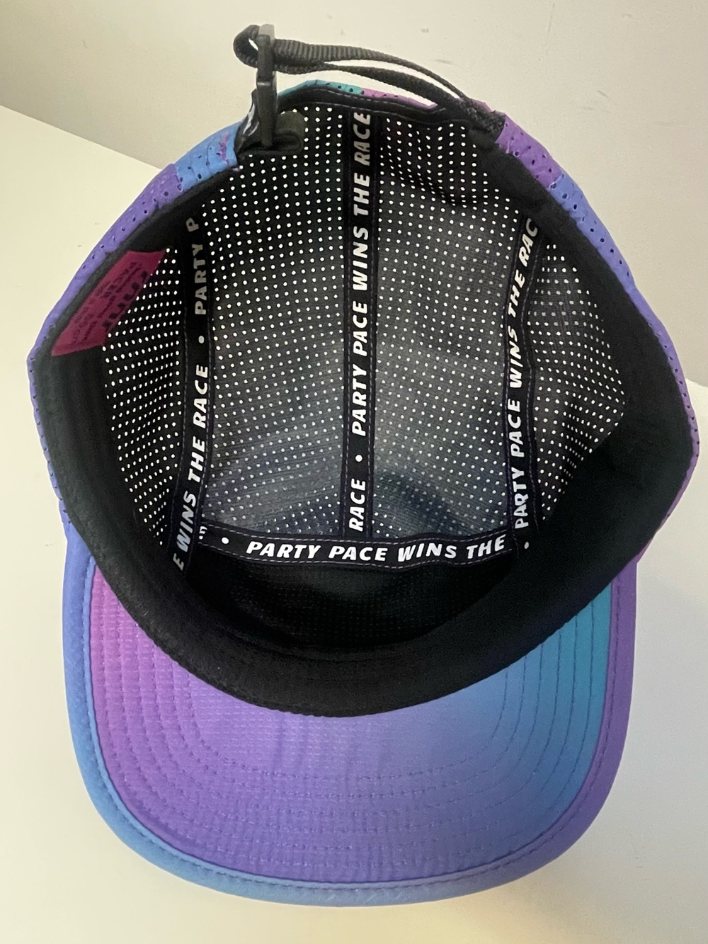 “Party Pace” Rnnr Pacer Hat - Purple and Teal - Picture 7 of 9